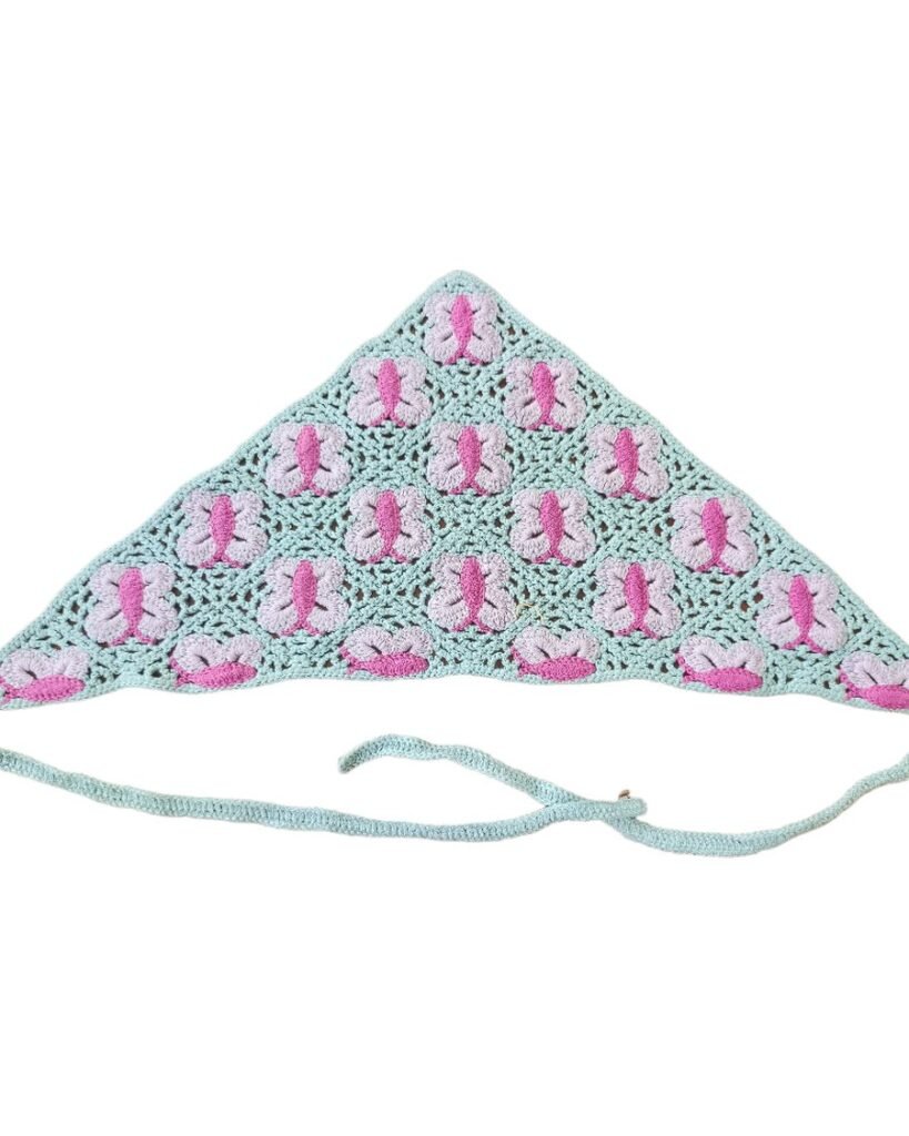 Granny Square Crochet Bandana EA-A-113