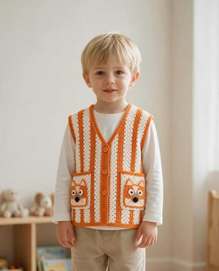 Children's Mesh Crochet Top EA-C-101