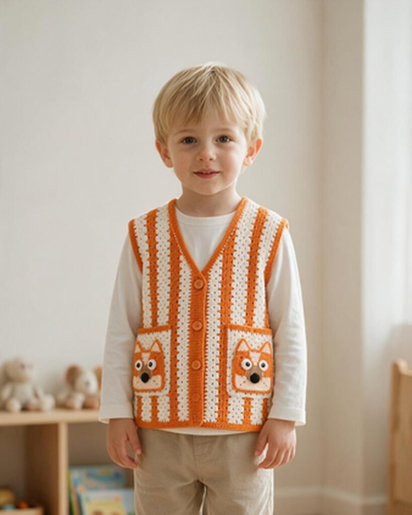 Children's Mesh Crochet Top EA-C-101