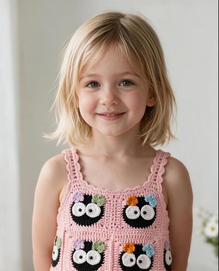 Children's Waffle Crochet Outfit Set EA-C-103