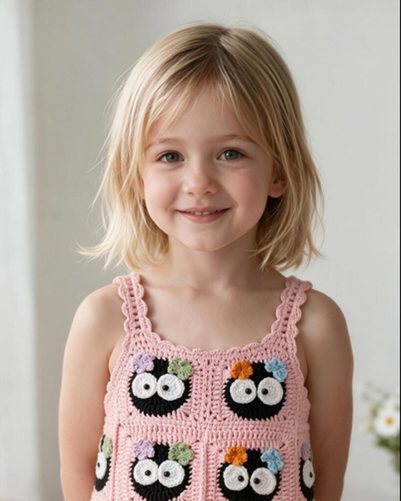 Children's Waffle Crochet Outfit Set EA-C-103