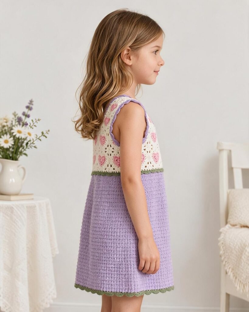 Children's Cable Crochet Cardigan EA-C-105