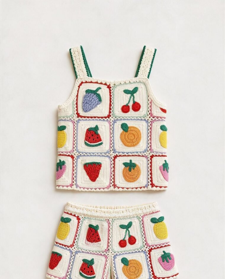Children's Filet Crochet Sweater EA-C-106