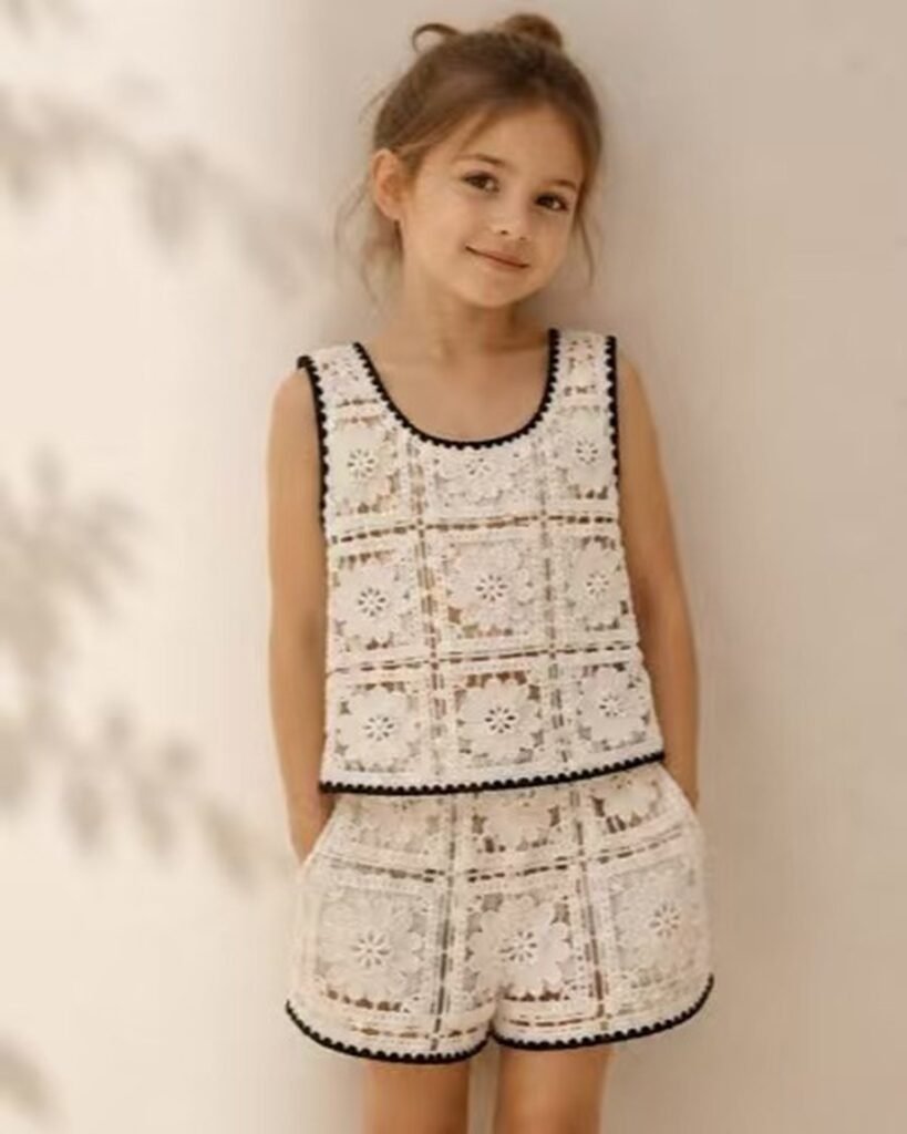 Children's Chevron Crochet Top EA-C-117